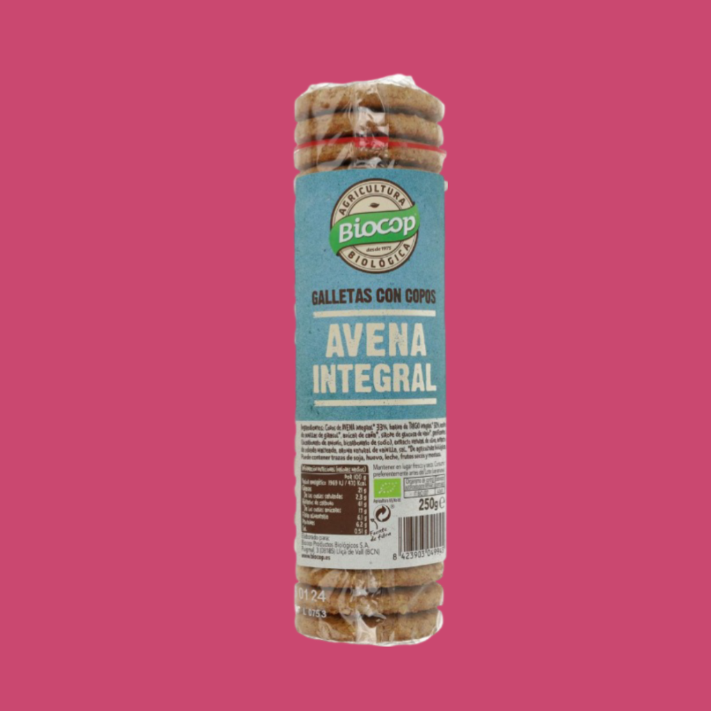 GALLETAS CON COPOS AVENA INTEGRAL ECO