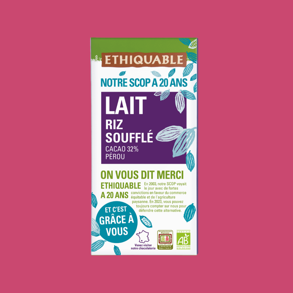 CHOCOLATE CON LECHE Y ARROZ ECO