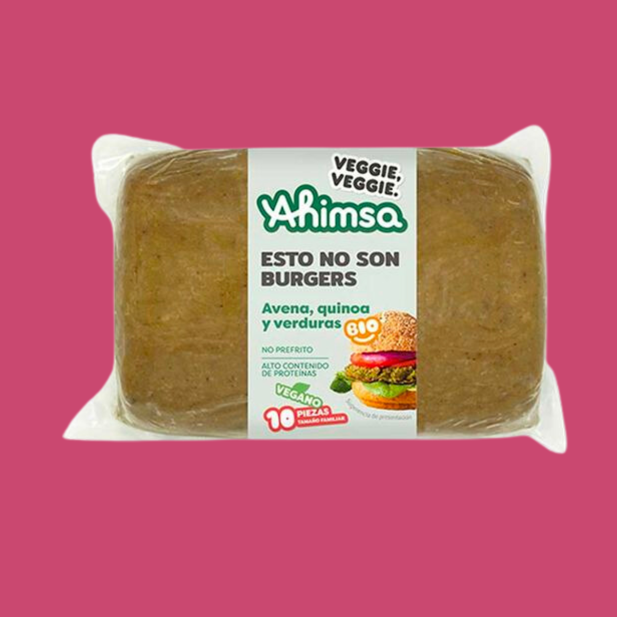 ESTO NO SON BURGERS AVENA, QUINOA Y VERDURAS AHIMSA 750 G