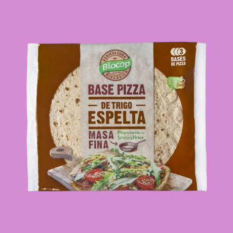 BASE PIZZA DE TRIGO ESPELTA MASA FINA ECO BIOCOP 390 G (3x130 G)