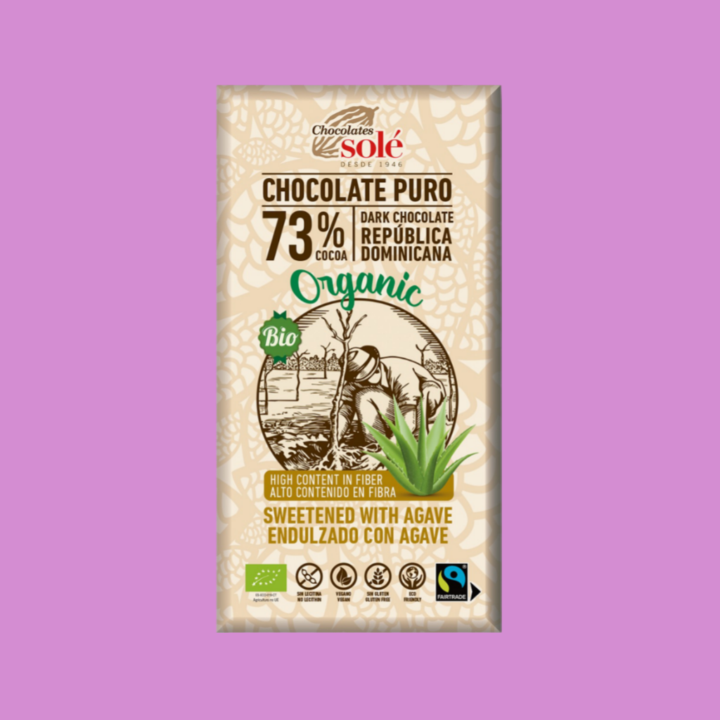 CHOCOLATE NEGRO 73% CON AGAVE ECO