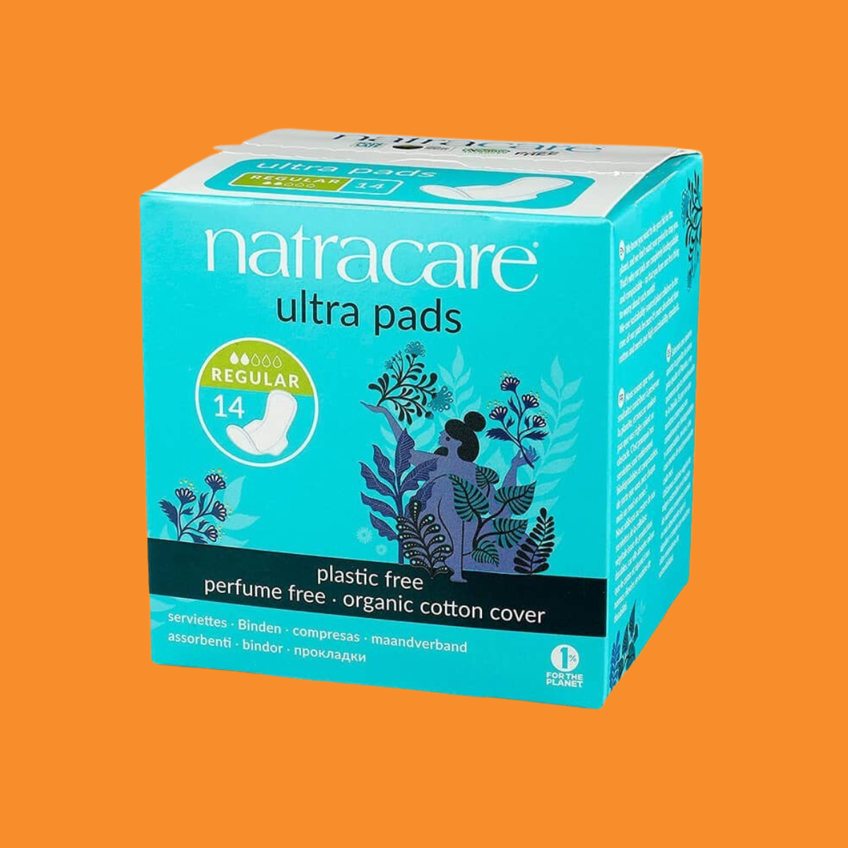 COMPRESA CON ALAS REGULAR ULTRA PADS NATRACARE 14 UD