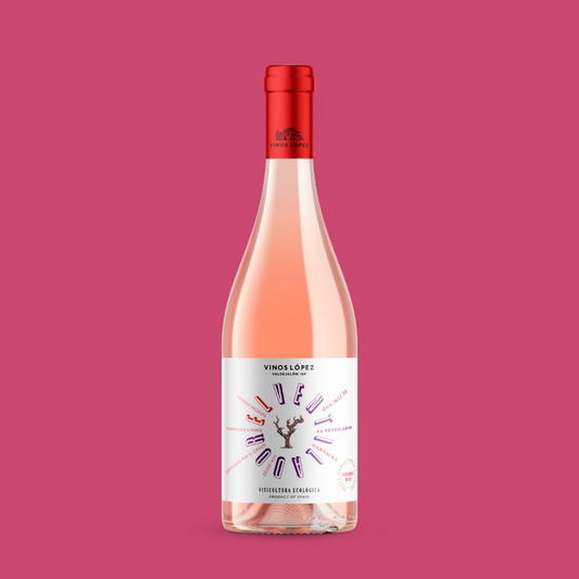 EL VENTILADOR ROSADO, VINOS LOPEZ JOVEN ECOLÓGICO I.G.P VALDEJALÓN 75 cl