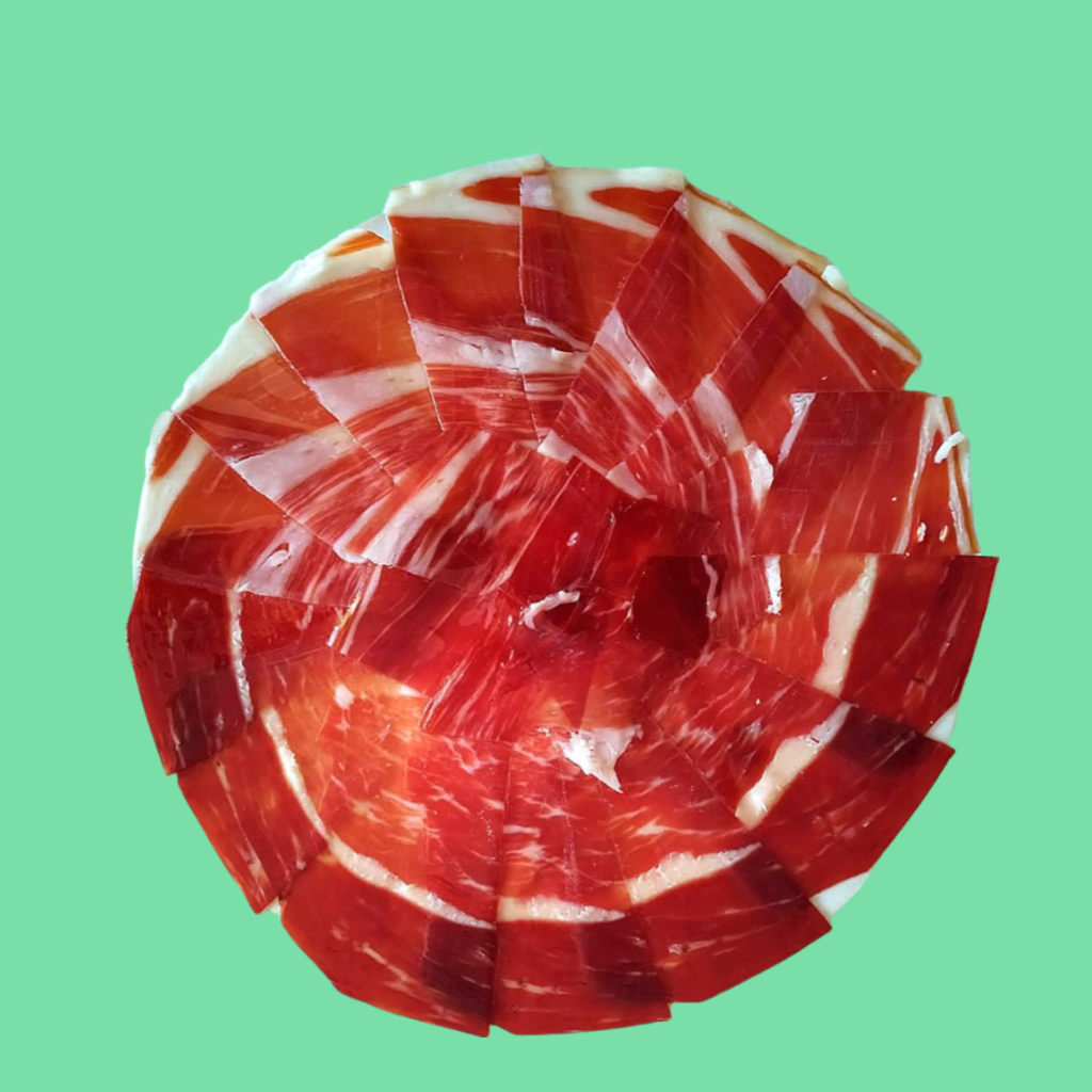 JAMÓN CEBO DE CAMPO 50% IBÉRICO GUIJUELO AL CORTE ECO