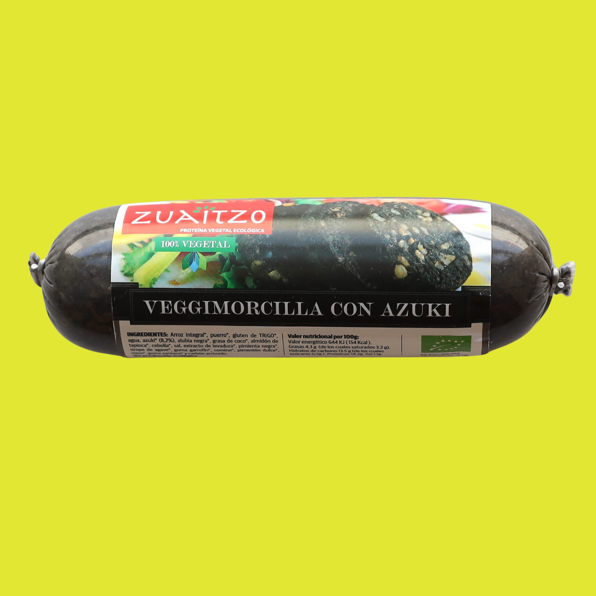 VEGGIMORCILLA (MORCILLA VEGANA) CON AZUKI ECO