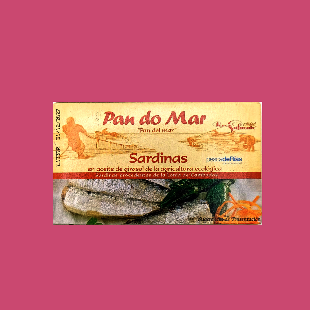 SARDINAS EN ACEITE DE GIRASOL PAN DO MAR 120 G