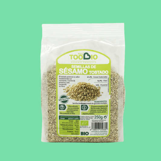 SEMILLAS DE SÉSAMO TOSTADO ECO, TOOBIO 250 G